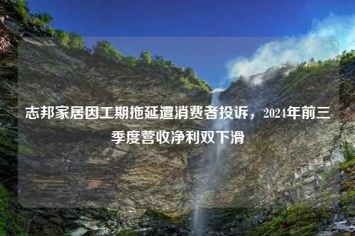 志邦家居因工期拖延遭消费者投诉，2024年前三季度营收净利双下滑