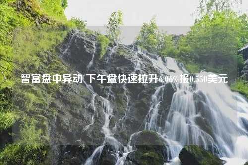 智富盘中异动 下午盘快速拉升6.06%报0.550美元