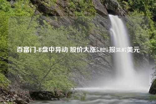 百富门-B盘中异动 股价大涨5.02%报38.07美元