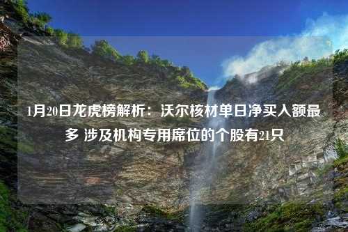 1月20日龙虎榜解析：沃尔核材单日净买入额最多 涉及机构专用席位的个股有21只