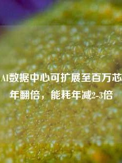 黄仁勋：AI数据中心可扩展至百万芯片，性能年翻倍，能耗年减2-3倍