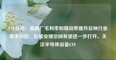 ETF日报：晶圆厂毛利率和稼动率提升反映行业需求向好，后续业绩空间有望进一步打开，关注半导体设备ETF