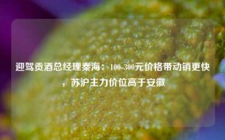 迎驾贡酒总经理秦海：100-300元价格带动销更快，苏沪主力价位高于安徽