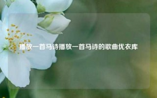 播放一首马诗播放一首马诗的歌曲优衣库