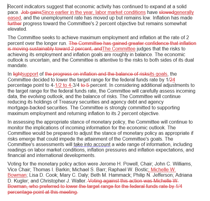 暗示不排除12月暂停？美联储如期降息25基点，但删除对通胀达标更有信心说辞-第1张图片-旅游攻略分享平台-独家小贴士