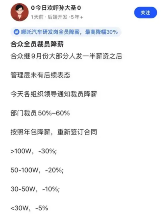 欠供应商4820万遭起诉，裁员、欠薪祸不单行，哪吒汽车：10月销量成谜，上市成唯一“救命稻草”！-第5张图片-旅游攻略分享平台-独家小贴士