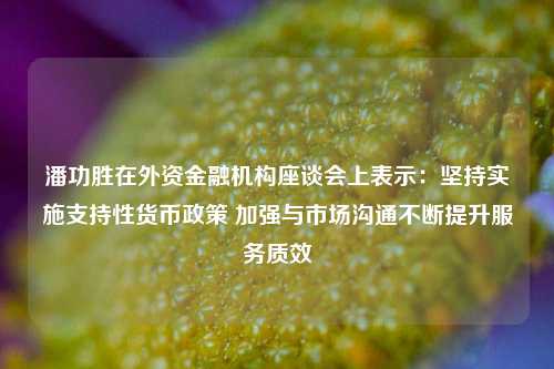 潘功胜在外资金融机构座谈会上表示：坚持实施支持性货币政策 加强与市场沟通不断提升服务质效-第1张图片-旅游攻略分享平台-独家小贴士