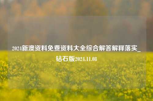 2024新澳资料免费资料大全综合解答解释落实_钻石版2024.11.08-第1张图片-旅游攻略分享平台-独家小贴士