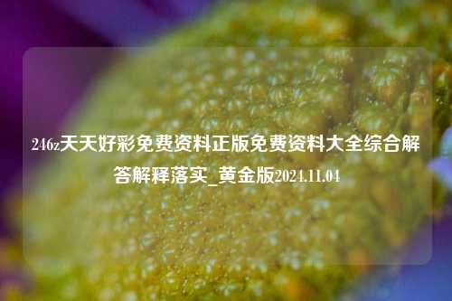 246z天天好彩免费资料正版免费资料大全综合解答解释落实_黄金版2024.11.04-第1张图片-旅游攻略分享平台-独家小贴士