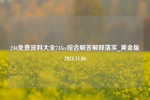 246免费资料大全743cc综合解答解释落实_黄金版2024.11.06-第1张图片-旅游攻略分享平台-独家小贴士